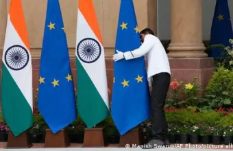 Σημαίες ΕΕ και Ινδίας