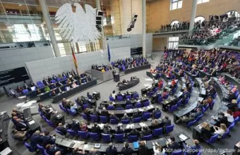 Ολομέλεια Bundestag κατά την εκλογή καγκελαρίου