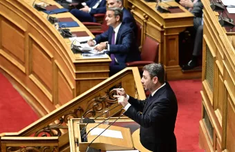 O Nίκος Ανδρουλάκης στη Βουλή