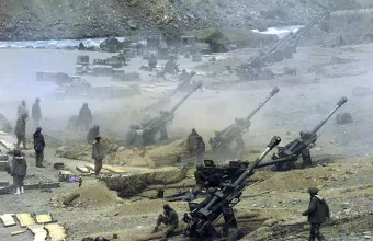 Indian army artillery guns