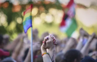 Pride march in Budapest