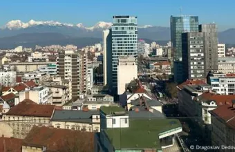 Λουμπλιάνα μετά την ακύρωση δημοψηφίσματος Άποψη Λουμπλιάνας Σλοβενίας