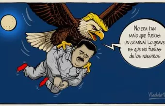 Τραμπ και Μαδούρο γελοιογραφία