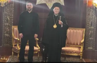 Συνάντηση Ζελένσκι με τον Οικουμενικό Πατριάρχη Βαρθολομαίο
