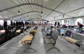 Euroferry Olympia: Δείτε φωτογραφίες από το χώρο υποδοχής των επιβατών στο λιμάνι της Κέρκυρας