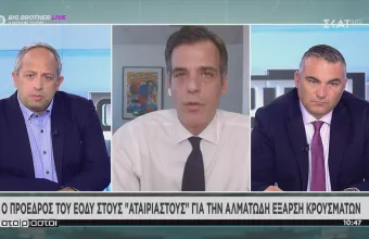 Αρκουμανέας στον ΣΚΑΪ: Θα συνεχίσουμε γενικευμένα τεστ- Μέχρι στιγμής το 3,6% βγαίνουν θετικοί