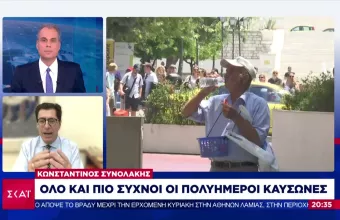 «Καμπανάκι» Συνολάκη για πολυήμερους καύσωνες: Αναμένονταν το 2040, όχι τώρα