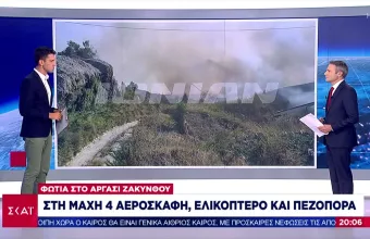 Ζάκυνθος: Μια προσαγωγή για την πυρκαγιά στο Αργάσι (VID)