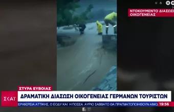 Μπάλλος- Εύβοια: Βίντεο ντοκουμέντο από την δραματική διάσωση οικογένειας τουριστών