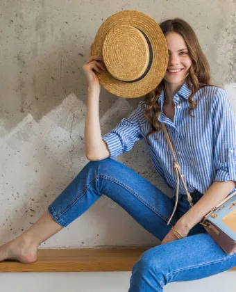 denim και λινό 