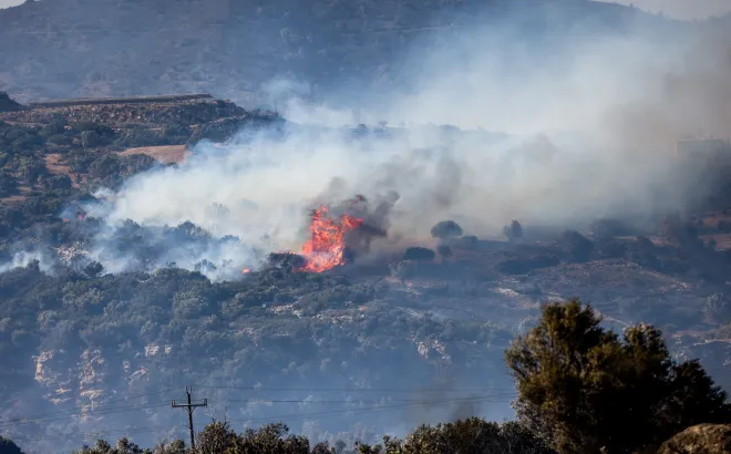 Greece battles multiple wildfires: 296 firefighters deployed in Crete as winds exceed 100 km/h