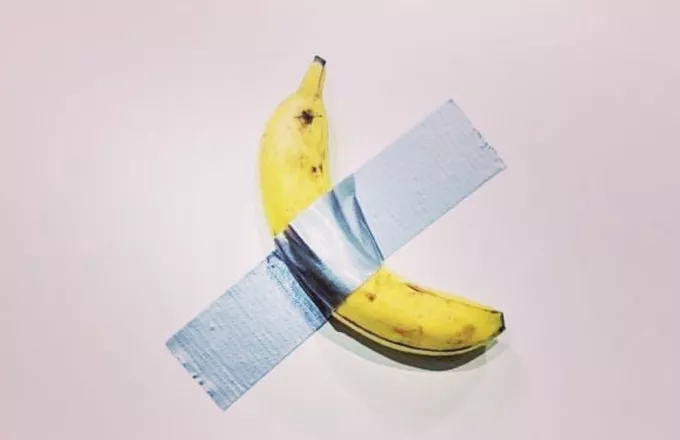 Μπανάνα κολλημένη σε τοίχο πωλείται για 120.000 δολάρια
