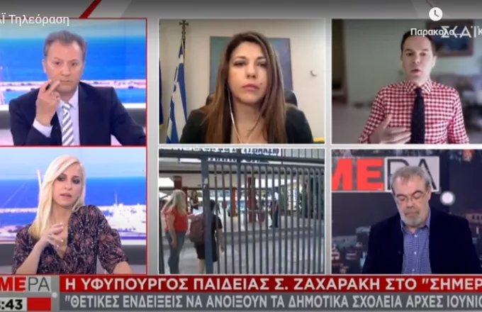 Ζαχαράκη στον ΣΚΑΪ: Θετικές ενδείξεις να ανοίξουν τα δημοτικά σχολεία αρχές Ιουνίου