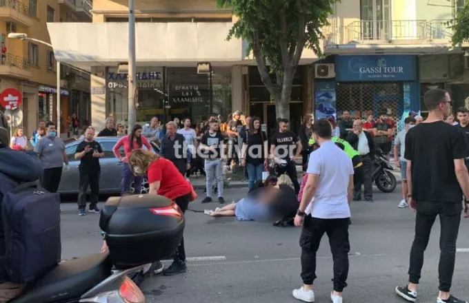 Θεσσαλονίκη: Ασυνείδητος οδηγός παρέσυρε μοτοσικλέτα και εγκατέλειψε τους αναβάτες (pics,vid) 