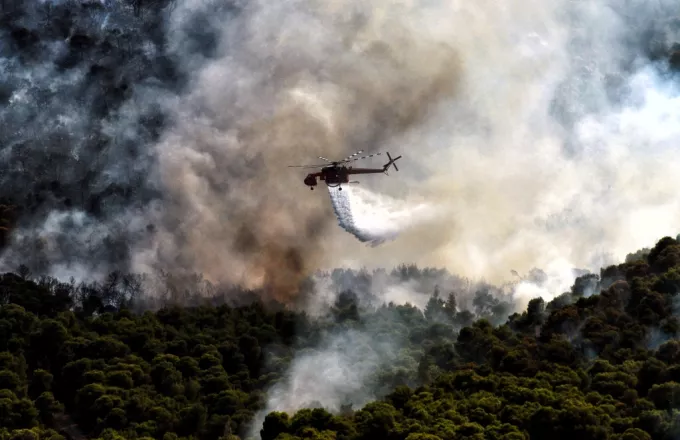 Φωτιά στις Κεχριές: Καλύτερη εικόνα - Γιατί είναι «δύσκολη» πυρκαγιά
