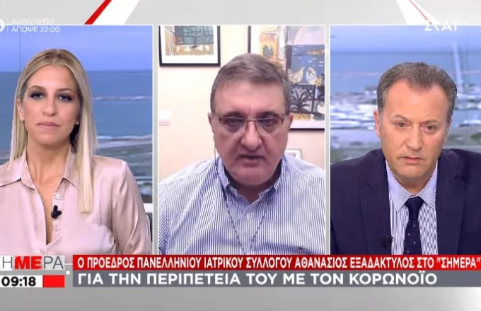 Εξαδάκτυλος σε ΣΚΑΪ: Φοβήθηκα πολύ όταν βρέθηκα θετικός σε κορωνοϊό – Δεν ξέρω που κόλλησα