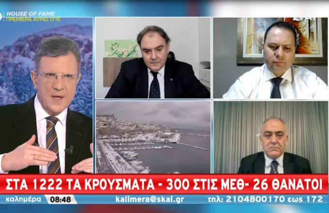 Σαρηγιάννης σε ΣΚΑΪ: Στην κορυφή της καμπύλης η Αττική - Αναμένουμε ήπια αλλά συνεχή μείωση