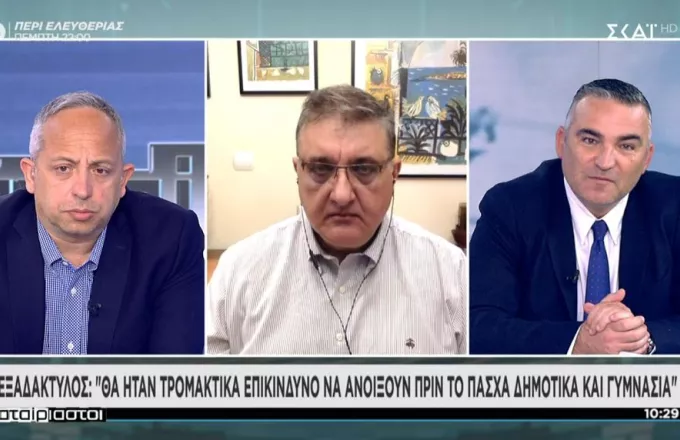 Εξαδάκτυλος σε ΣΚΑΪ: «Ναι» σε μετακίνηση μεταξύ νομών με ίδιο ιικό φορτίο το Πάσχα