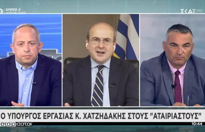 Χατζηδάκης σε ΣΚΑΪ: Από την επόμενη εβδομάδα σε ισχύ η διάταξη για τις παράνομες απεργίες