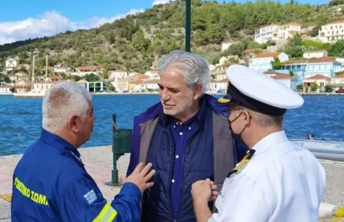 Αυτοψία Στυλιανίδη στην Ιθάκη: Ρεκόρ βροχόπτωσης στο νησί-Μεγάλες ζημιές 