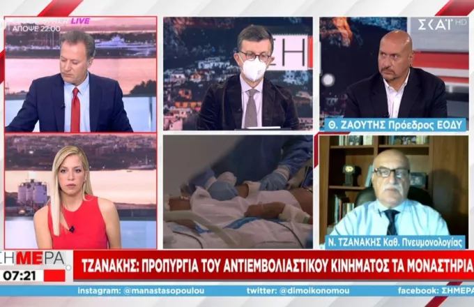 Τζανάκης σε ΣΚΑΪ: Φορείς αντιεμβολιασμού τα μοναστήρια – Τι μπορεί να γίνει