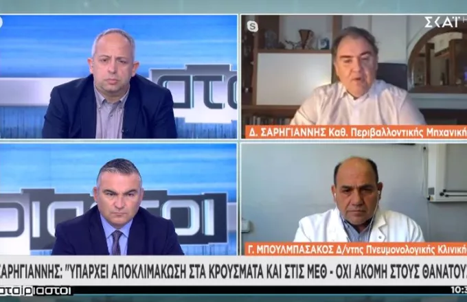 Σαρηγιάννης σε ΣΚΑΪ: Αποκλιμάκωση στα κρούσματα-Κάτω από την μονάδα ο δείκτης R