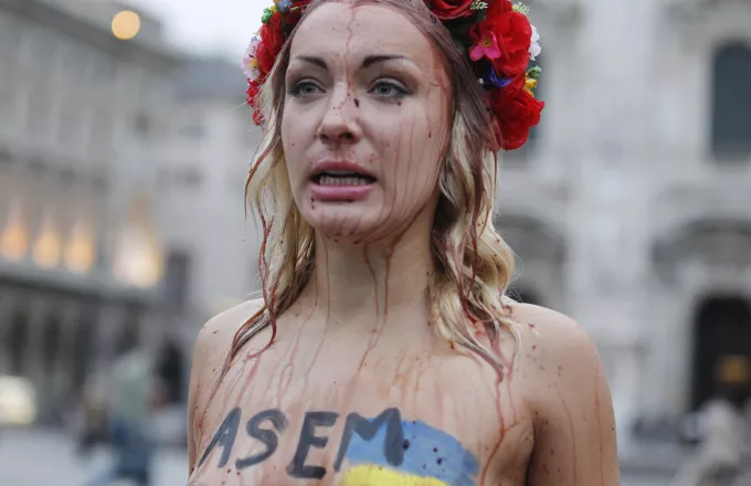 Μέλος των Femen προειδοποιεί για τις γυναίκες στην Ουκρανία: Γίνονται στόχοι μαστροπών 