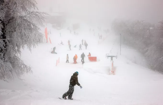 Ρεκόρ λειτουργίας στο χιονοδρομικό κέντρο Πηλίου -Πάνω από 20.000 επισκέπτες
