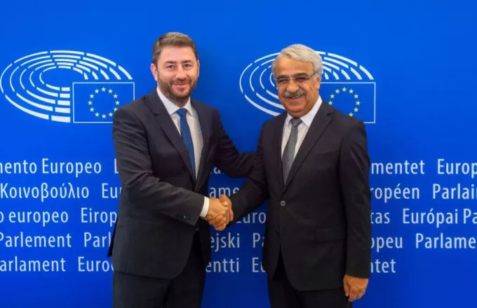 Ο Νίκος Ανδρουλάκης και ο Mithat Sancar, Πρόεδρος του Δημοκρατικού Κόμματος των Λαών της Τουρκίας