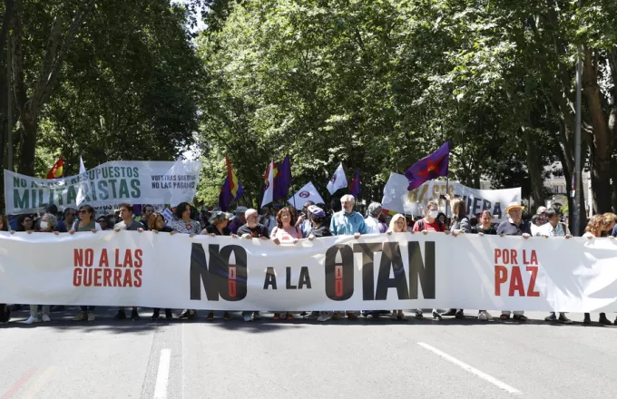 Διαδήλωση για το ΝΑΤΟ στη Μαδρίτη