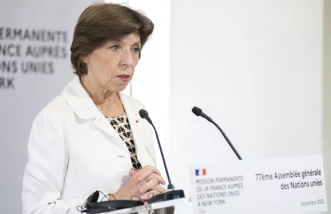 H υπουργός Εξωτερικών της Γαλλίας Κατρίν Κολονά