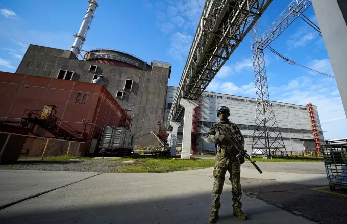 O πυρηνικός σταθμός της Ζαπορίζια στην Ουκρανία