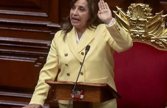 Η νέα πρόεδρος του Περού Ντίνα Μπολουάρτε 