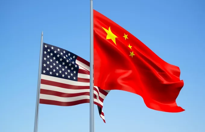 Σημαίες ΗΠΑ - Κίνας