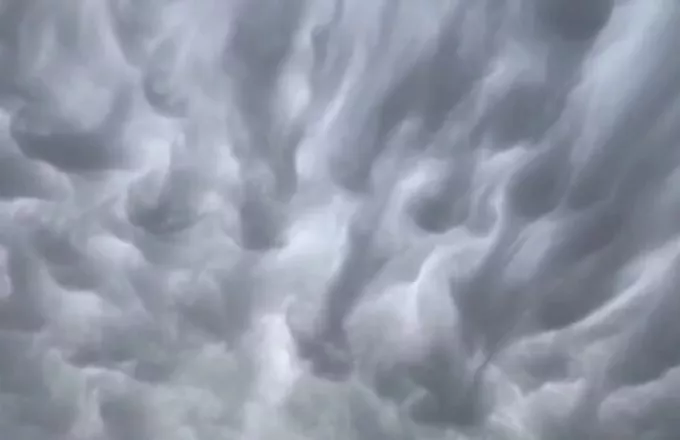 Τα σπάνια σύννεφα «Mammatus» εμφανίστηκαν σε Μεσσηνία και Λακωνία – Εικόνες που εντυπωσιάζουν