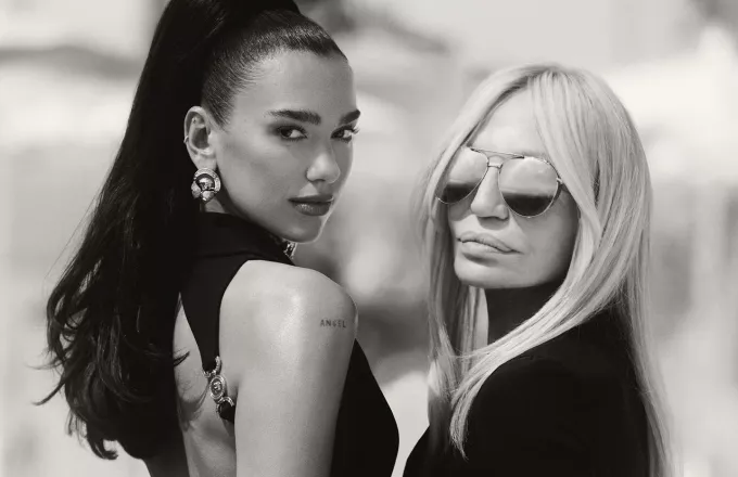 H Donatella Versace με την Dua Lipa 