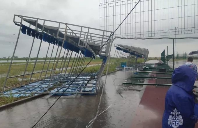 Ρωσία: Κατάρρευση κερκίδας σε γήπεδο στο Ροστόφ 