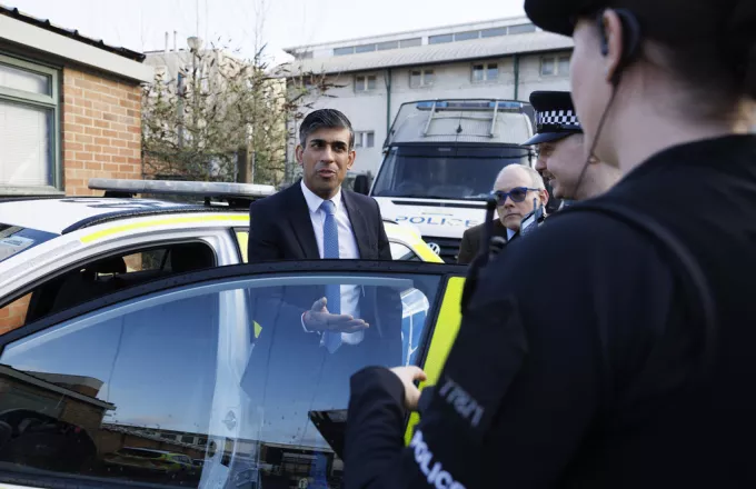 Britain's Prime Minister Rishi Sunak - Police