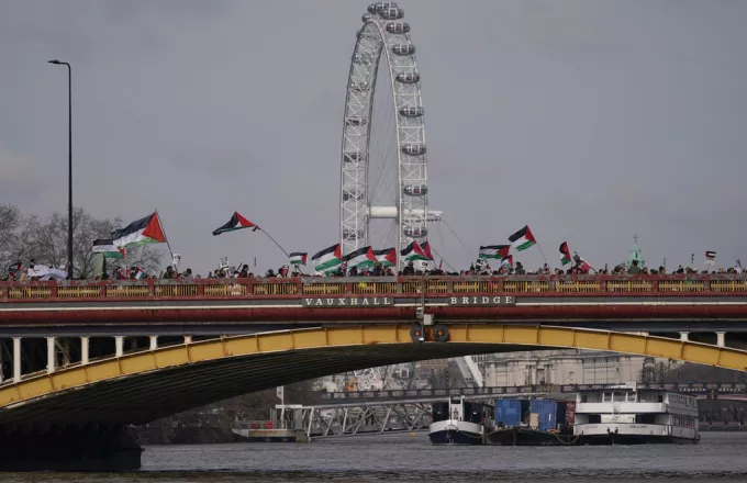 Britain Israel Palestinian Protest