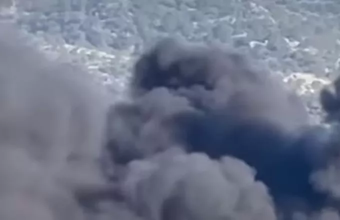 Βίντεο από τις εκρήξεις και την μεγάλη φωτιά σε εργοτάξιο στη Λεπενού