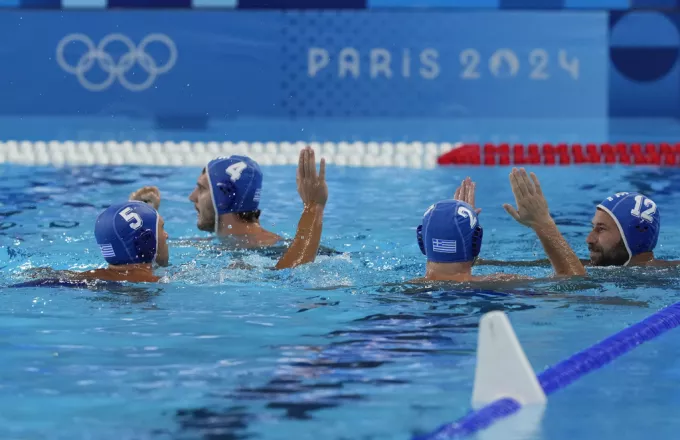Paris Olympics Water Polo Greek team