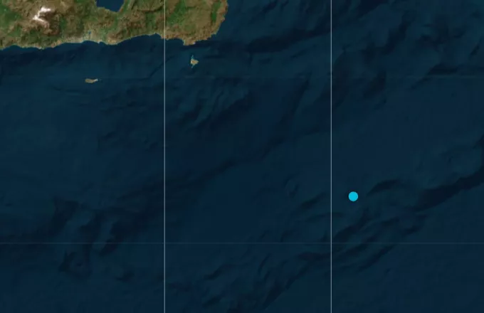 Σεισμική δόνηση μεγέθους 3,9 Ρίχτερ στη θαλάσσια περιοχή της Ζάκρου