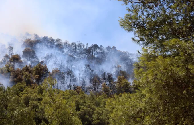 Ρέθυμνο: Χωρίς ενεργό μέτωπο η φωτιά