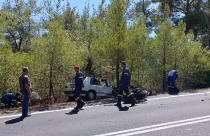 Λέσβος: Tροχαίο με 2 νεκρούς και 1 τραυματία