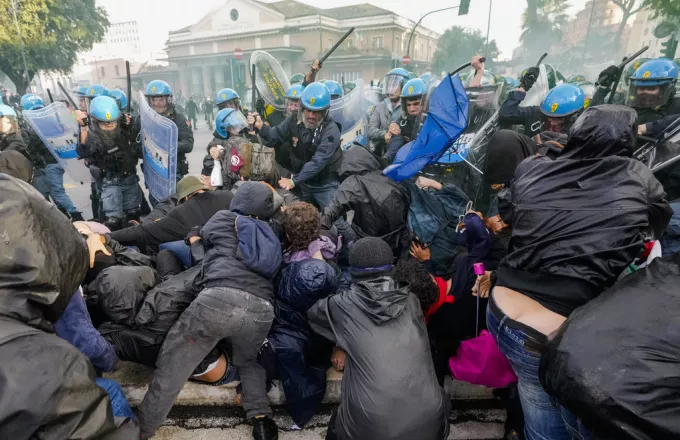 Διαδήλωση για Παλαιστίνη- Ρώμη: 24 αστυνομικοί και 3 διαδηλωτές τραυματίες