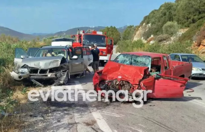 Εύβοια: Tροχαίο με έναν νεκρό και πολλούς τραυματίες 