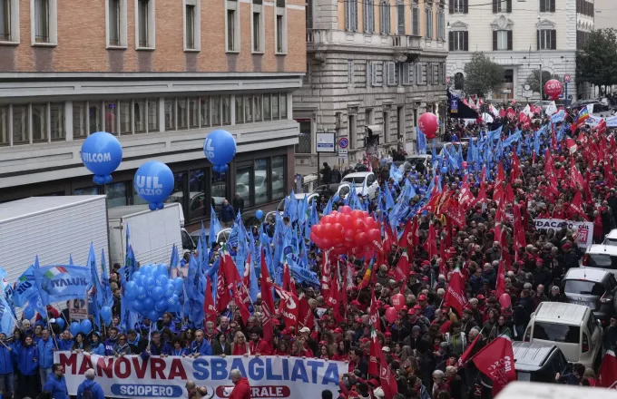 Ιταλία: Γενική απεργία κατά της κυβέρνησης Μελόνι σήμερα