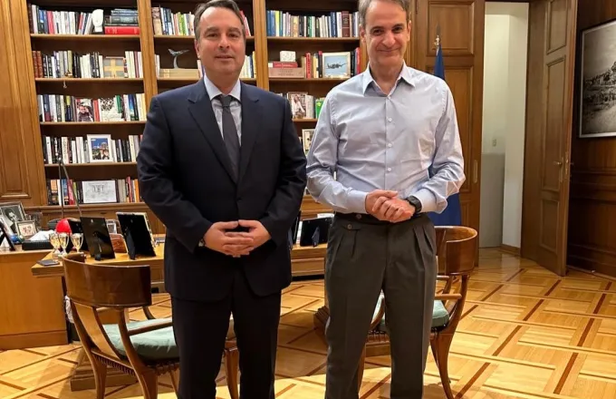 Συνάντηση Κ.Μητσοτάκη - Θ.Παπαθανάση στο Μαξίμου για την Αιτωλοακαρνανία Συνάντηση Μητσοτάκη - Παπαθανάση στο Μαξίμου για την Αιτωλοακαρνανία