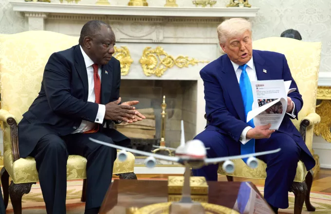 Ramaphosa with Trump