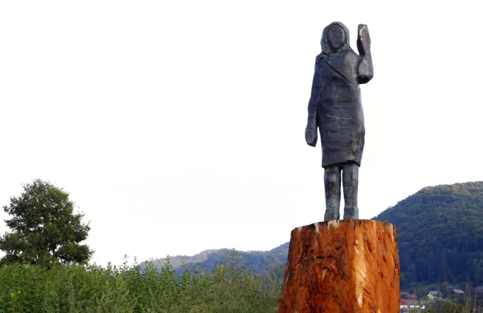Slovenia Melania Trump Sculpture